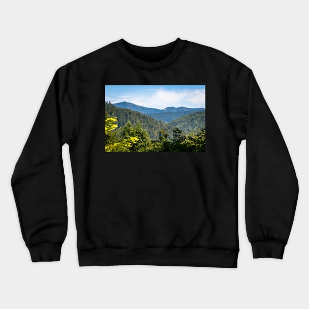 Redwood mountains during the day Crewneck Sweatshirt by blossomcophoto